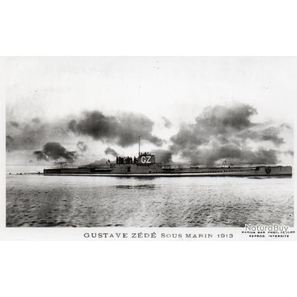 Carte Postale Sous Marin Gustave Z�d� 1913 -N�8209
