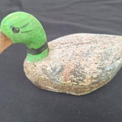 Ancien Appelant Canard en Bois Chasse Appeau