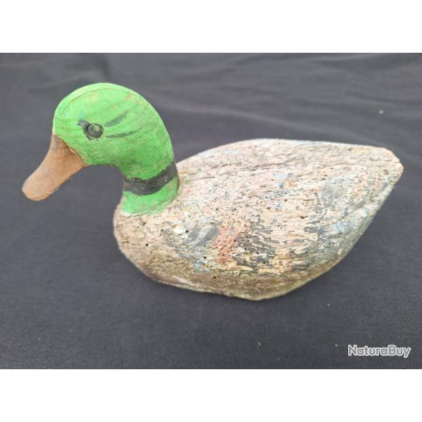 Ancien Appelant Canard en Bois Chasse Appeau