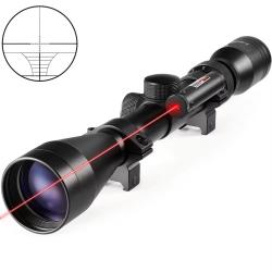 Lunette de tir 3-9x40 EG avec laser rouge colliers 11 ou 22 mm