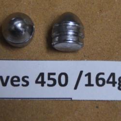 Ogives 450/176 grs rechargement revolver colt/remington poudre noire