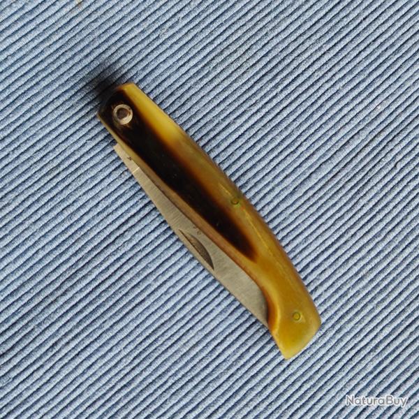 Canif couteau Sarde Nuragus Sardegna plein manche Corne