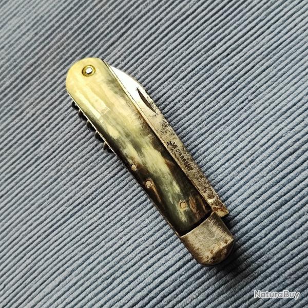 Ancien couteau canif Collas 3 pi�ces corne Thiers