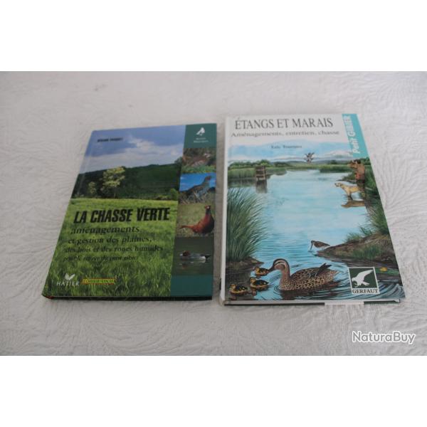 Lot 2 livres am�nagements et gestion des plaines, bois et zones humides pour petit gibier