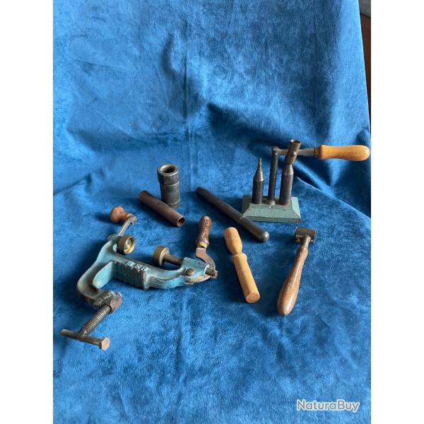 Outils rechargement cartouches chasse Manufrance vintage