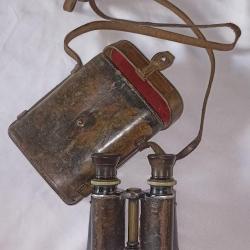 Jumelle et son &eacute;tui officier Fran&ccedil;ais guerre 1914/1918 WW1