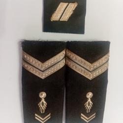 Paire de fourreaux de gendarmerie Departemental +galon De Poitrine