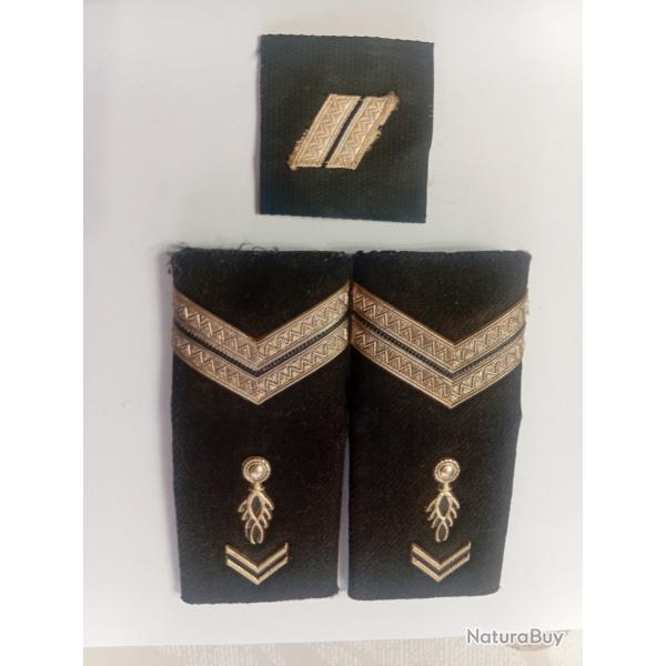 Paire de fourreaux de gendarmerie Departemental +galon De Poitrine