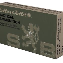 496 Munitions Sellier & Bellot .300 AAC Blackout 147 gr FMJ - &Eacute;tat Neuf
