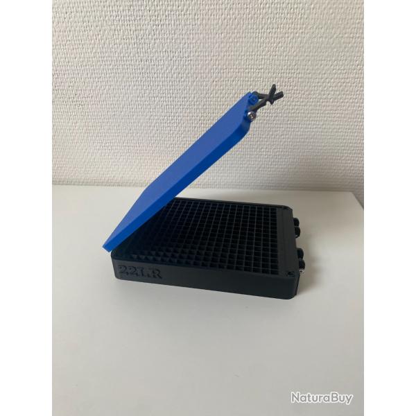 BOITE 22LR 285 munitions noir et bleu