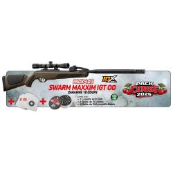 Carabine &agrave; air comprilm&eacute; Gamo Pack Swarm Maxxim IGT OD 19.9J Cerise 2026