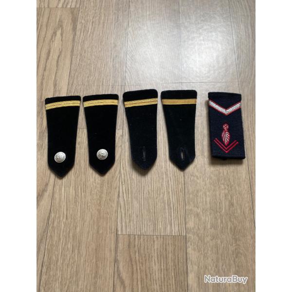 Lot d'�paulettes sapeurs-pompiers