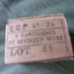 boite  de  cartouches de revolver 1892 Mas