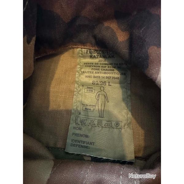Veste et pantalon de combat t4 F�lin arm�e de terre 96L et 76L