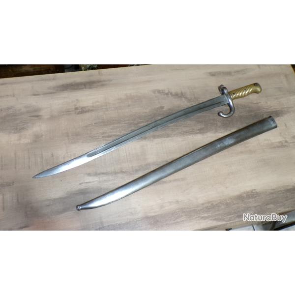 UNE BA�ONNETTE DE FUSIL CHASSEPOT 1866 de MUTZIG