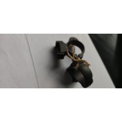 PAIRE DE COLLIERS FIXES DIAM. 30 POUR RAIL WEAVER EN ACIER