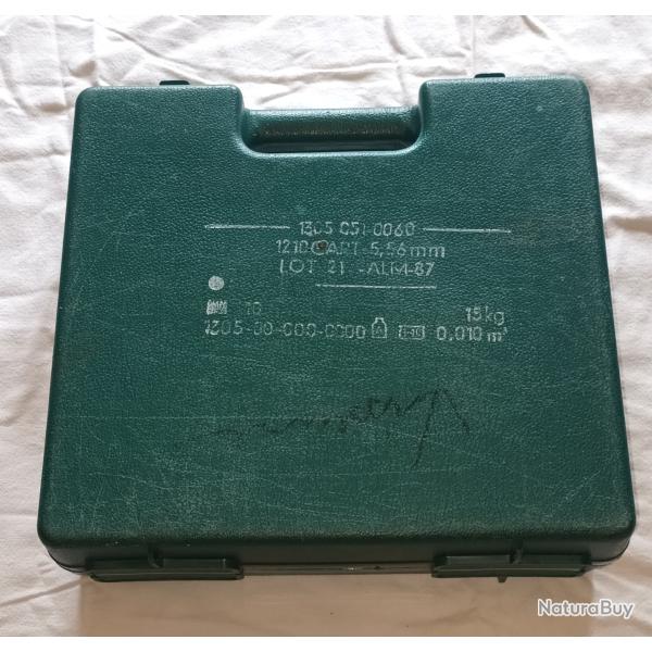 Malette de Munitions de l�Arm�e Fran�aise - Plastique - vintage