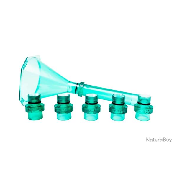 RCBS - Quick Change Powder Funnel (Entonnoir + drop Tube + 5 Adaptateurs) - 9190