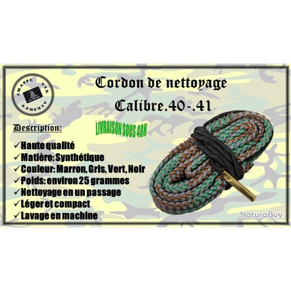 Cordon de nettoyage pour calibre .40 / .41