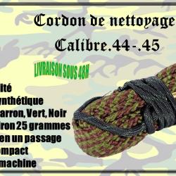Cordon de nettoyage pour calibre .44 / .45