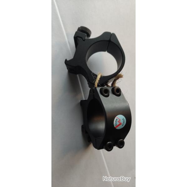 PAIRE DE COLLIERS FIXES DIAM. 30 POUR RAIL WEAVER SPORT MATCH