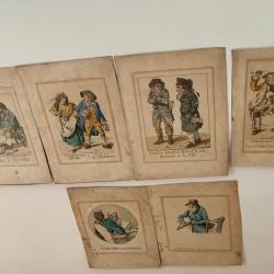 Robert DIGHTON (1752-1814) 6  GRAVURES CARICATURES Sociales - Politiques