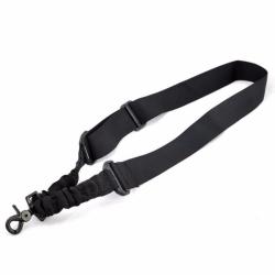 SANGLE, BRETELLE, &Eacute;LINGUE, BANDOULI&Egrave;RE NOIRE POUR ARMES 1 POINT (NEUVE)