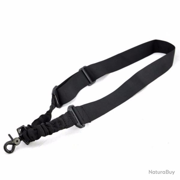 SANGLE, BRETELLE, �LINGUE, BANDOULI�RE NOIRE POUR ARMES 1 POINT (NEUVE)