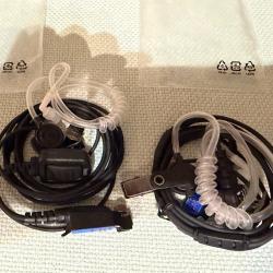 Lot de 2 oreillettes micro-gorge Entel DX avec PTT - neuves