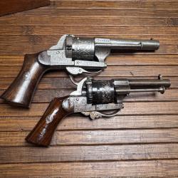 RARE REVOLVER EUG&Egrave;NE LEFAUCHEUX MODELE LUXE DE POCHE CALIBRE 7 mm