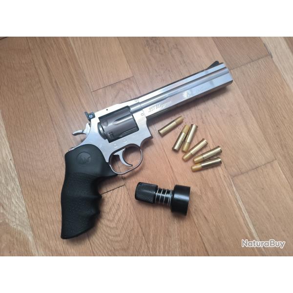 Revolver ASG Dan Wesson 715 - 6" Steel Grey Co2 Airsoft neuf