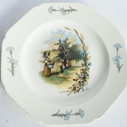 Assiette terre de fer Choisy le Roi