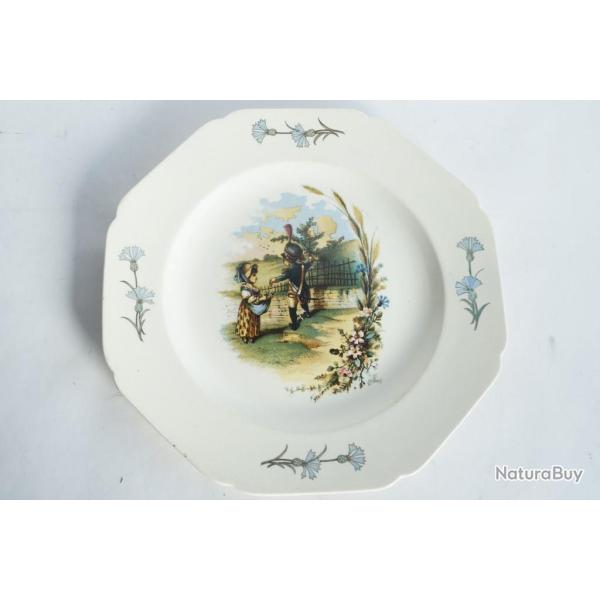Assiette terre de fer Choisy le Roi