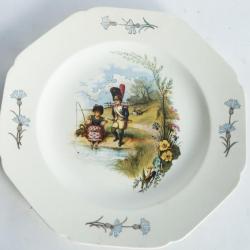 Assiette terre de fer Choisy le Roi