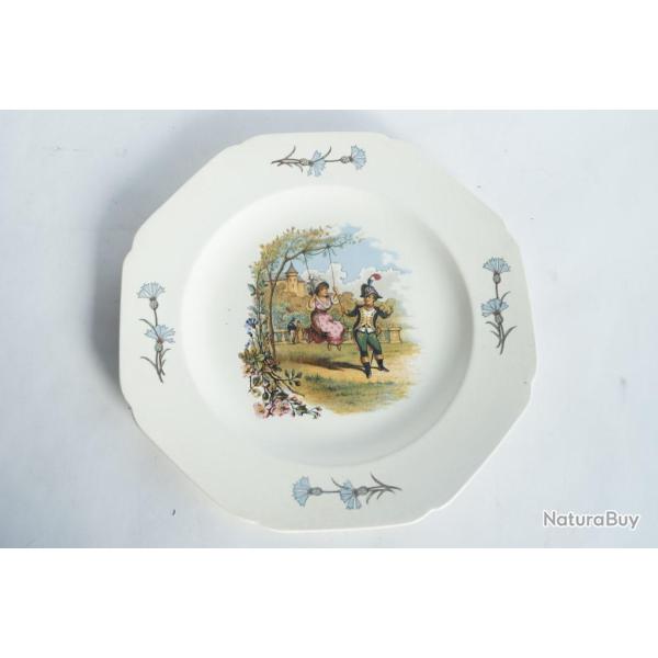 Assiette terre de fer Choisy le Roi