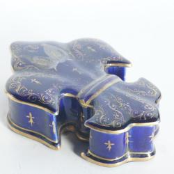 Boite porcelaine Fleur de Lys