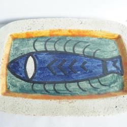 Plat terre chamot&eacute;e Poisson Andr&eacute; Gigon Lausanne