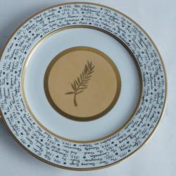 Assiette 50e Festival de Cannes Hilton McConnico porcelaine Limoges
