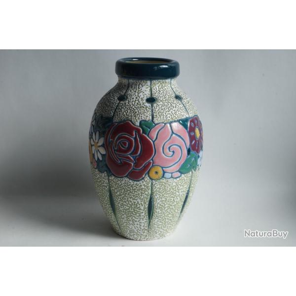 Vase c�ramique Amphora Art D�co Autriche