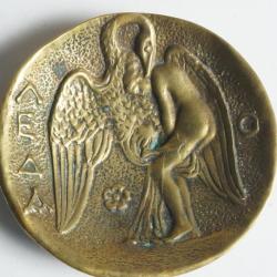 Coupelle Vide Poche bronze Max Le Verrier L&eacute;da et le Cygne