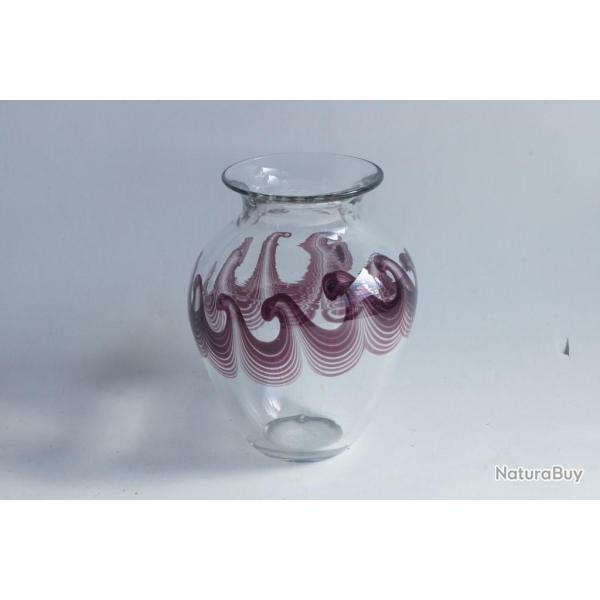 Vase Josh SIMPSON verre souffl� 1979
