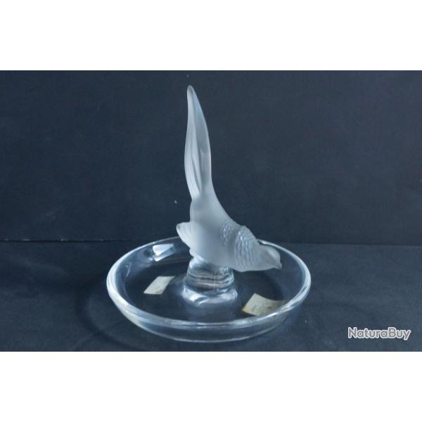LALIQUE Baguier cristal Faisan