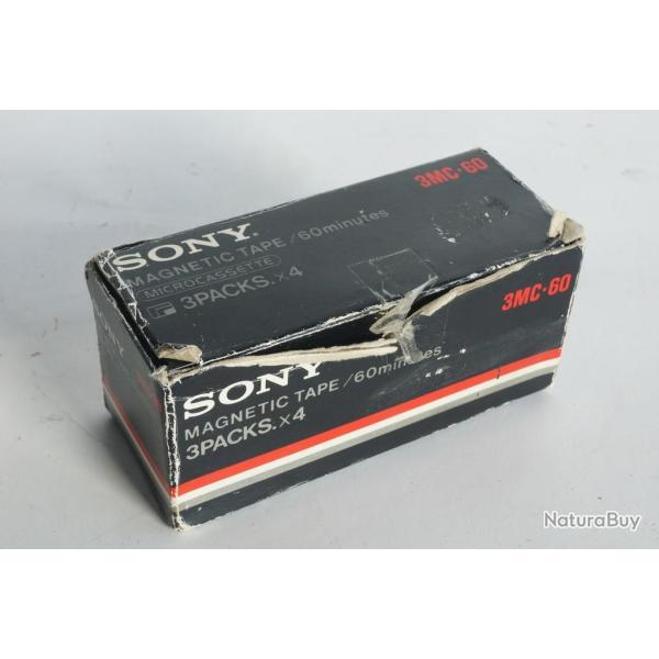 SONY 3 Packs X 4 Microcassettes 3MC-60