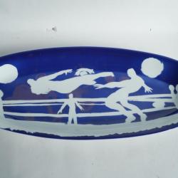 Paul BENNEY Peinture originale sur porcelaine 1987