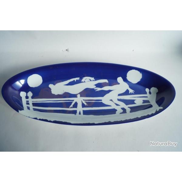 Paul BENNEY Peinture originale sur porcelaine 1987