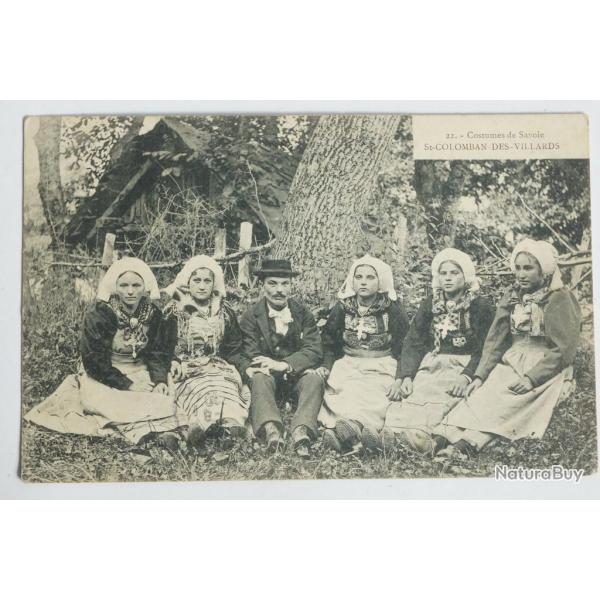CPA St-Colomban-des-Villards Costumes de Savoie