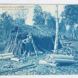 CPA Val d'Oise Saint-Leu-la-For&ecirc;t Une cabane de Treillageurs