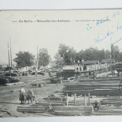 CPA Cher En Berry Marseille-l&egrave;s-Aubigny Les chantiers de construction