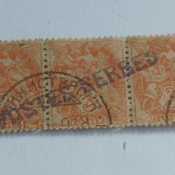 Timbre France Poste Serbes &agrave; Corfou 1918 oblit&eacute;r&eacute;