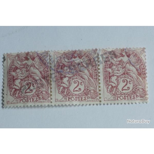 Timbre France Poste Serbes � Corfou 1918 oblit�r�
